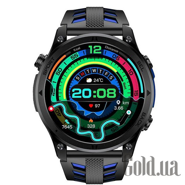 UWatch Смарт часы Smart Optimus GPS Rubber 3977 bt3977 – изображение 2