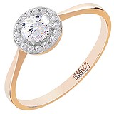 Золотое кольцо с бриллиантами, 1542499