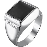 Мужское серебряное кольцо с ониксом, 1611363