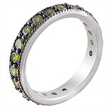 Женское серебряное кольцо с куб. циркониями, 1616483