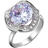 Женское серебряное кольцо с куб. циркониями, 1623395