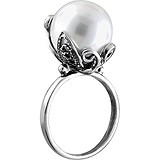 Женское серебряное кольцо с культив. жемчугом, 1626211