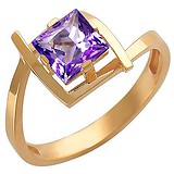 Женское золотое кольцо с аметистом, 1667427