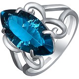 Женское серебряное кольцо с топазом, 1672547