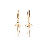 Золотые серьги с куб. циркониями, 1698915