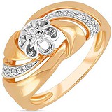 Женское золотое кольцо с бриллиантами, 1700963