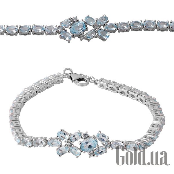 

Женские браслеты Fresh Jewelry, Женский серебряный браслет с топазами, 19