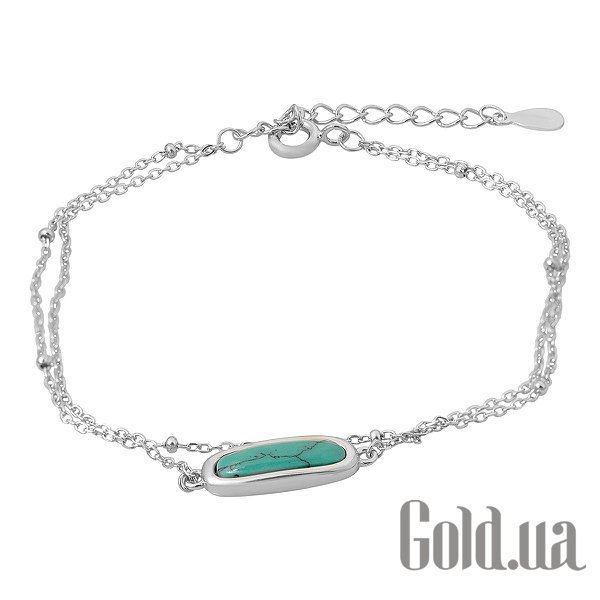 

Женские браслеты Fresh Jewelry, Женский серебряный браслет с бирюзой, 17