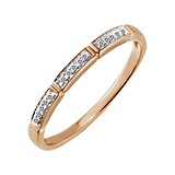 Золотое обручальное кольцо с бриллиантами, 560483