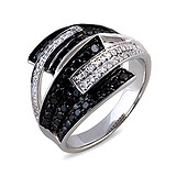 Женское золотое кольцо с бриллиантами, 000611