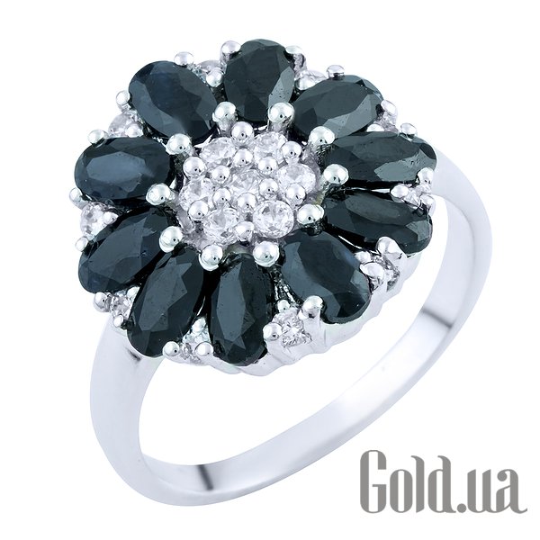 

Женские кольца Fresh Jewelry, Женское серебряное кольцо с сапфирами и куб. циркониями, 17.5