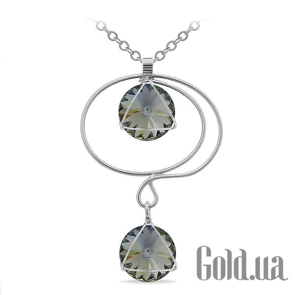 

Женские колье и кулоны Kobi, Стальной, Кулон с цепочкой с кристаллами Swarovski