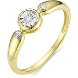 Золотое кольцо с бриллиантами, 1611876