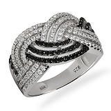 Женское серебряное кольцо с куб. циркониями, 1665380