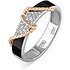 Kabarovsky Женское золотое кольцо с бриллиантами и эмалью - фото 1