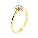 Золотое кольцо с бриллиантами, 1727076