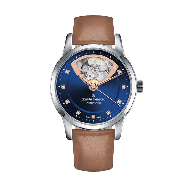Claude Bernard Женские часы Classic Automatic Open Heart 85018 3 BUIR3