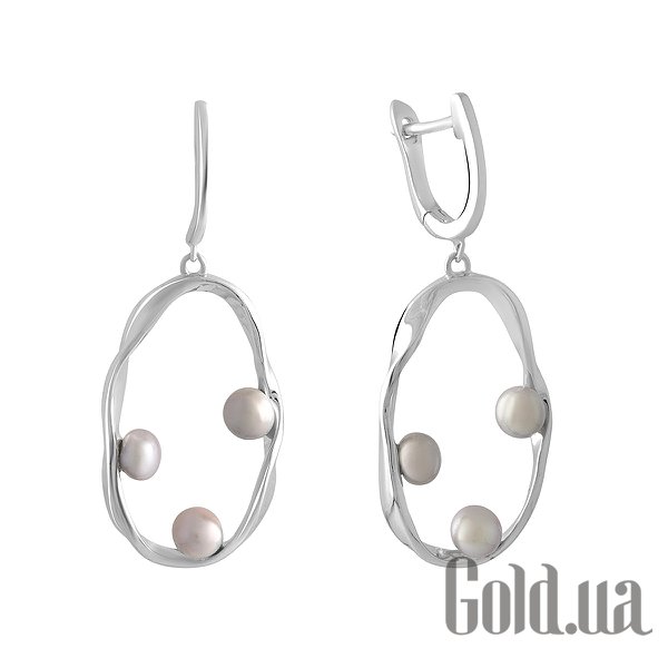 

Серьги с подвесками Fresh Jewelry, Серебряные серьги с культив. жемчугом