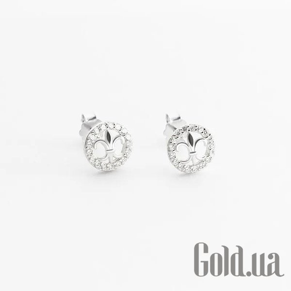 

Серьги-гвоздики Silvex925, Серебряные серьги с куб. циркониями