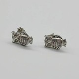 Серебряные серьги с куб. циркониями