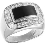 Женское серебряное кольцо с куб. циркониями и эмалью, 1672037