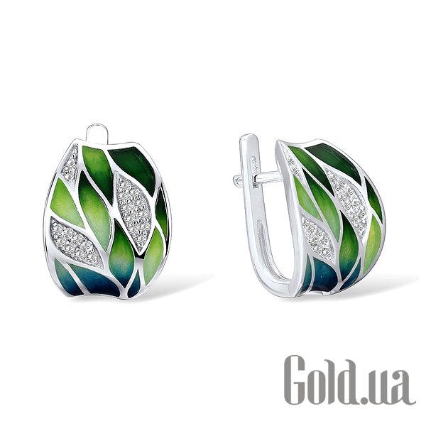 

Серьги Lurie Jewelry, Серебряные серьги с эмалью