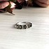 Женское серебряное кольцо с раухтопазами и куб. циркониями - фото 2