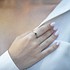Женское золотое кольцо с сапфиром и бриллиантом - фото 4