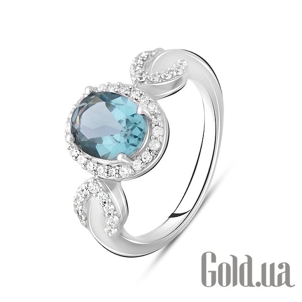 

Женские кольца Fresh Jewelry, Женское серебряное кольцо с куб. циркониями и топазом