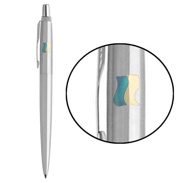 Parker Шариковая ручка Jotter 17 UKRAINE SS CT BP Флаг желто-синий на колп 16132_T008c2