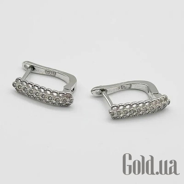 

Серьги Silvex925, Серебряные серьги с куб. циркониями