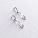 Серебряные серьги с куб. циркониями
