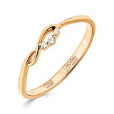 Женское золотое кольцо с бриллиантами, 1512550
