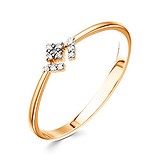 Женское золотое кольцо с бриллиантами, 1513062