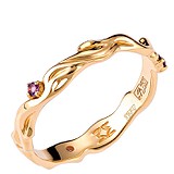 Женское золотое кольцо с аметистами, 1553510