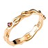 Женское золотое кольцо с аметистами - фото 1