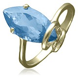Женское серебряное кольцо с топазом, 1635942