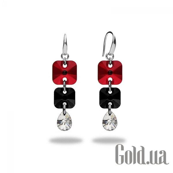 

Серьги с подвесками Spark, Стальной, Серьги с кристаллами Swarovski