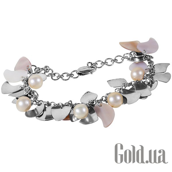 

Браслет Lurie Jewelry, Золотой браслет с жемчугом и перламутром, 17.5