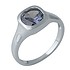 Женское серебряное кольцо с александритом - фото 1