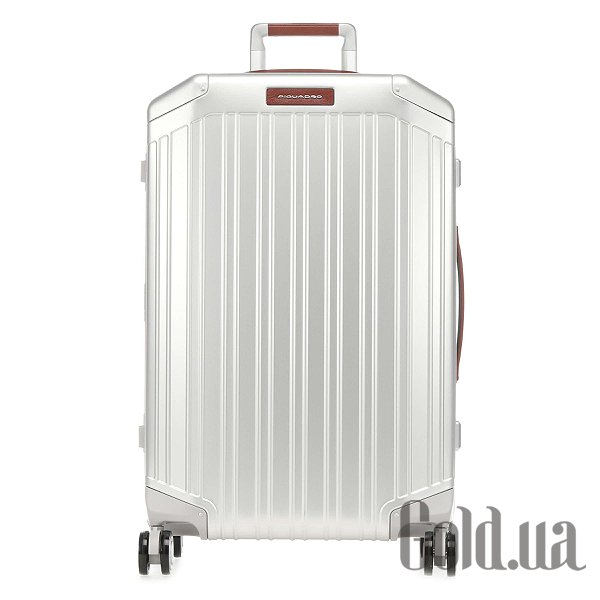 

Дорожная сумка Piquadro, Серый;коричневый, Чемодан Alu BV4427ALU_GRCU
