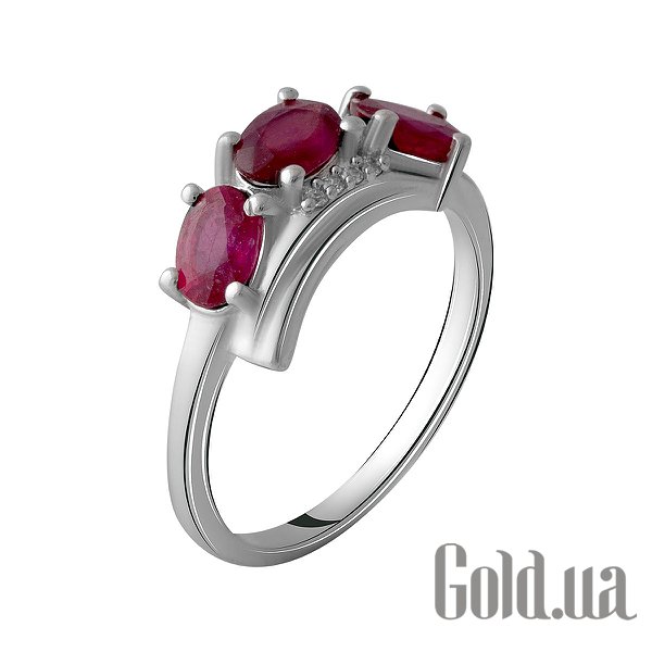 

Женские кольца Fresh Jewelry, Женское серебряное кольцо с рубинами и куб. циркониями, 18