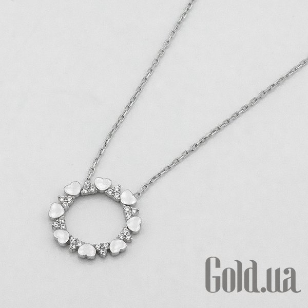 

Женские колье Украина, Серебряное колье с куб. циркониями