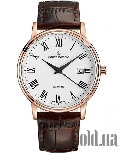 

Швейцарские часы Claude Bernard, Мужские часы Classic Date 53009 37R BR