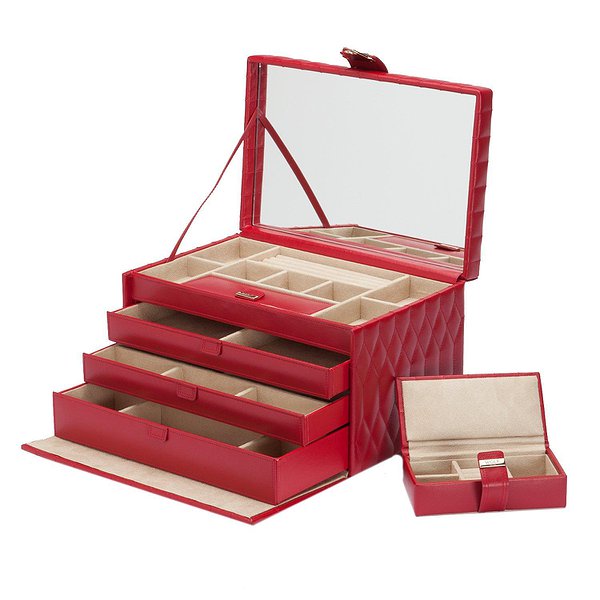 Wolf Шкатулка для украшений Caroline Lg Box Red 329672