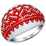 SOKOLOV Женское серебряное кольцо с эмалью, 1554535