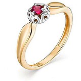 Женское золотое кольцо с рубином, 1636711