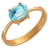 Женское золотое кольцо с топазом, 1636967