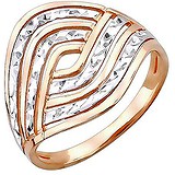 Женское серебряное кольцо в позолоте, 1638247