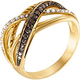 Женское золотое кольцо с бриллиантами, 1667943